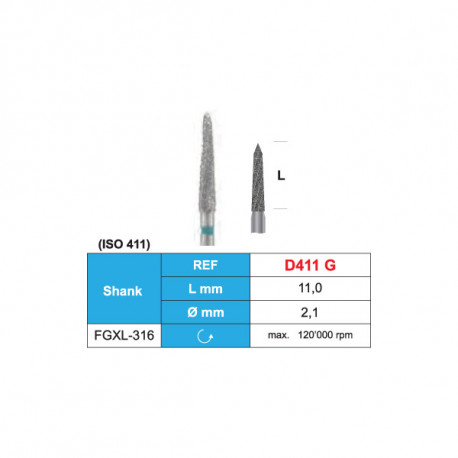 Diamond Bone Cutter D411G/FGXL