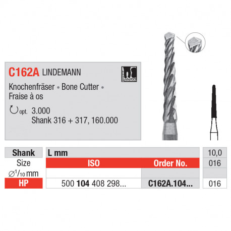 Bone cutter Lindemann C162A.104