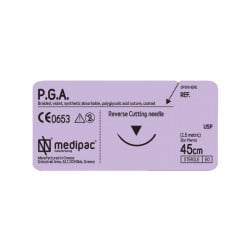 Sutures Pga 6/0 12mm 3/8