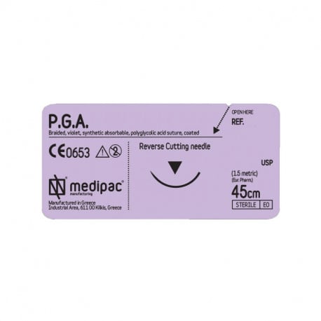 Sutures Pga 6/0 12mm 3/8