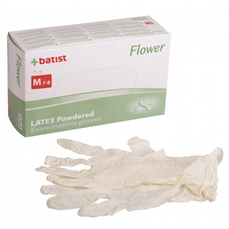 Powdered latex gloves Flower