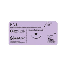 Suture PGA 3/0 16mm 3/8
