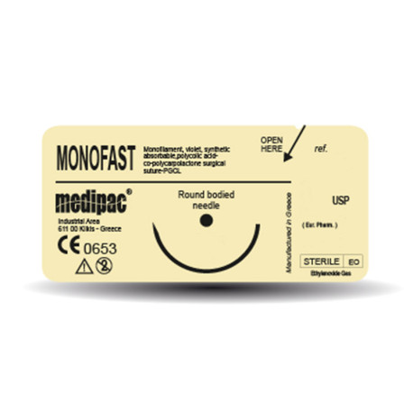 Sutures monofast 3/0 26mm 3/8