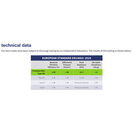 Ear Loop Face Masks IIR