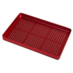 Aluminium perforated instrument tray Maxi