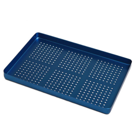 Aluminium perforated instrument tray Maxi