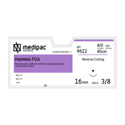 Suture PGA 4/0 16mm 3/8