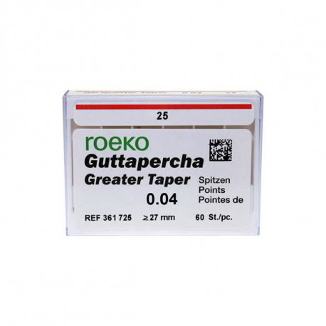 Guttapercha points Greater taper 0.4