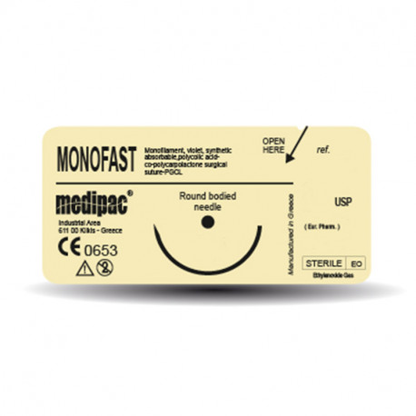 Sutures monofast 4/0 16mm 3/8